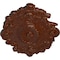 Ekena Millwork Strasbourg Ceiling Medallion, Hand-Painted Burnished Mahogany Crackle, 30 1/2"W x 20"H x 1 1/2"P CM30SGBMC - alternate 3